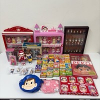 不二家 ペコちゃん グッズ まとめて フィギュア キーホルダー キティコラボ など