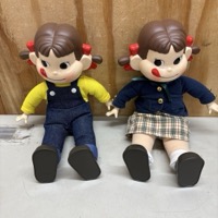 不二家 おすわりペコちゃん 2体まとめて 人形 ペコちゃん人形